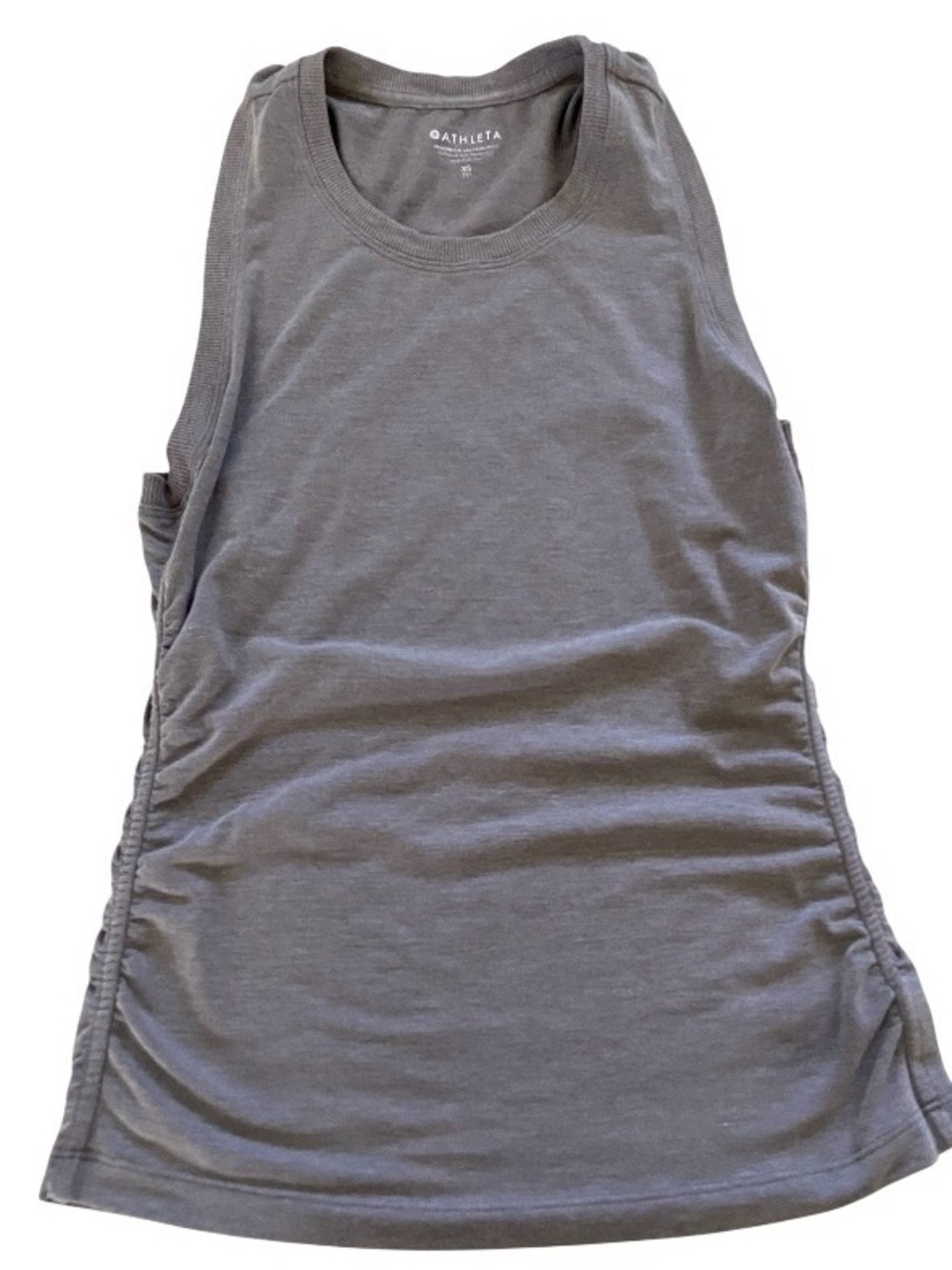 Athleta Gray Tank Top - Women's Performance Shell size XS in brown gray color